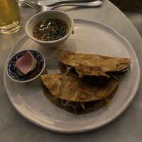 Mushroom Tacos  at Rosalinda in Toronto