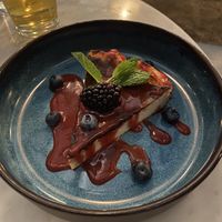 Baked cheesecake  at Rosalinda in Toronto