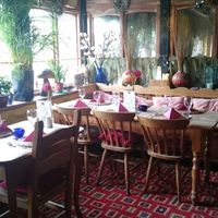 Restaurant room at The Globe Inn in Lostwithiel