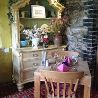 Restaurant room at The Globe Inn in Lostwithiel