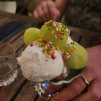 Coco melon dessert at Maketto in Washington