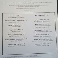 menu at Maketto in Washington