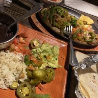 Delicious and filling veggie fajitas  at Mayan Kitchen in Chattanooga