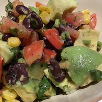 Corn and bean salad  at Mayan Kitchen in Chattanooga