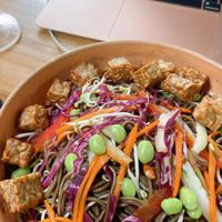 Soba Noodles with Tempeh at LOKA in Kuta