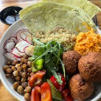 Nourish Bowl with Falafel at LOKA in Kuta