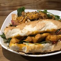 Tofu banh mi with greens salad  at My Banh Mi in Ho Chi Minh City