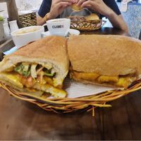 Tofu Banh Mi with garlic chilli sauce  at My Banh Mi in Ho Chi Minh City