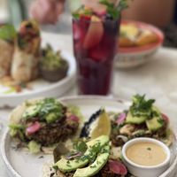 Tacos de champiñones  at Let's Be in Tamraght