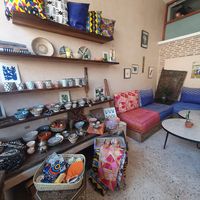 Shop / sitting area at Let's Be in Tamraght