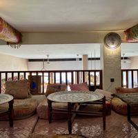 Seating at mezzanine level   at Let's Be in Tamraght