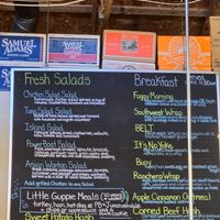 Core salad and breakfast menu at Rudder's Cafe in Port Clinton