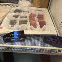 Desserts in the case at Rudder's Cafe in Port Clinton
