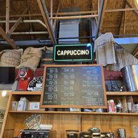 Beverage menu at Rudder's Cafe in Port Clinton