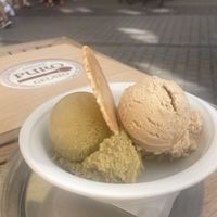 Pistazie und Haselnuss   at Eiscafe Puro in Heidelberg