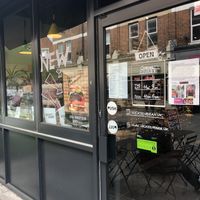 Entrance  at Wicked Vegan in South West London