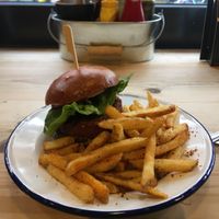 Burger at Wicked Vegan in South West London