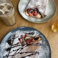 Vegan Gino (top) and Cook Chef (bottom)  at Creperie de Mari in Oslo