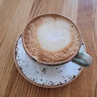 Oat latte at Creperie de Mari in Oslo