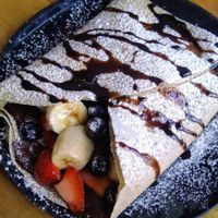 Vegan gino (with dark chocolate instead of white) at Creperie de Mari in Oslo