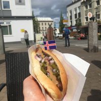 Vegan hot dog at Akureyri Hot Dog Stand in Akureyri
