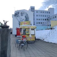 The hot dog stand   at Akureyri Hot Dog Stand in Akureyri