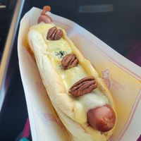 Vegetarian with bluecheese at Akureyri Hot Dog Stand in Akureyri