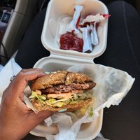 Vegan burger at Dairy Palace in Canton