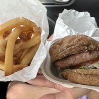 Vegan Burger and friess  at Dairy Palace in Canton