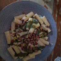 Pesto and pistachio rigatoni at The Quarter in Liverpool