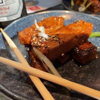 Vegan ribs - couple already gone. Delicious at Wagamama in Liverpool