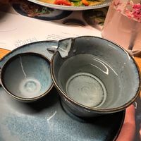 Saki (rice wine) at Wagamama in Liverpool