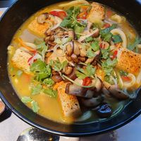 Tofu and mushrooms noodles at Wagamama in Liverpool