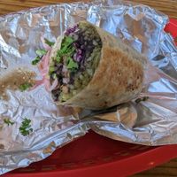 Veggie burrito at Acapulco in San Juan