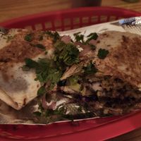 Veggie burrito at Acapulco in San Juan