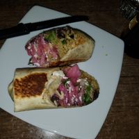 Delicious vegan burrito at Acapulco in San Juan