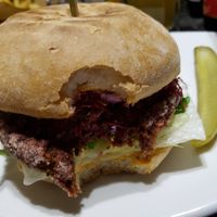 Beet the Roots burger at Ellis Gourmet Burger in Bruges