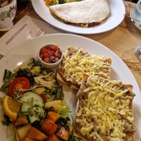 Vegan haggis rarebit and quesadillas at The Smiddy Bistro in Lochgilphead