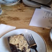 Brownie with tahini (vegan) at The Smiddy Bistro in Lochgilphead
