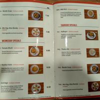 Bit of the menu part 3 at MTR Malaysia in Kuala Lumpur