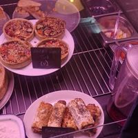 Med tart, sausage rolls at Crumbs Kitchen in Cardiff