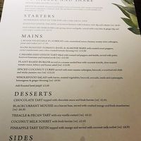 Menu at The Sheep Heid Inn in Edinburgh