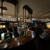 The bar area at The Sheep Heid Inn in Edinburgh
