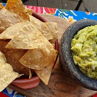 Guacamole con totopos at Taco Santo in Ghent