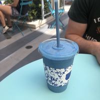 Blue moon smoothie  at Backyard Bowls in Santa Monica