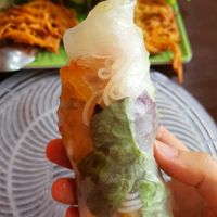 Rolled (roll yourself)... a fun and messy experience... if youre clumsy like me :) at Hanh Phuc - Vegetarian Restaurant in Surry Hills