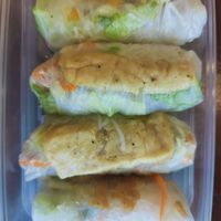 Rice paper rolls at Hanh Phuc - Vegetarian Restaurant in Surry Hills
