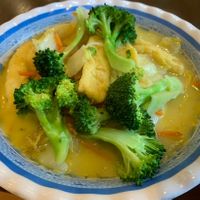 Pho with coconut broth. Not too much flavour although it was fresh and healthy   at Hanh Phuc - Vegetarian Restaurant in Surry Hills