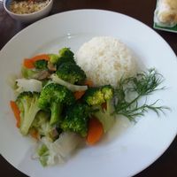 Steamed veggies at Hanh Phuc - Vegetarian Restaurant in Surry Hills