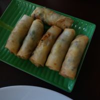Fried spring rolls at Hanh Phuc - Vegetarian Restaurant in Surry Hills